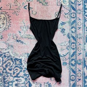 (SOLD) SKIMS Soft Lounge Slip Dress in Onyx in XS